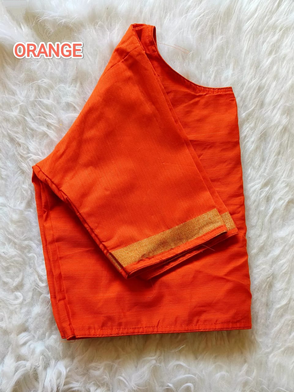 Ghicha silk boatneck ready made blouse