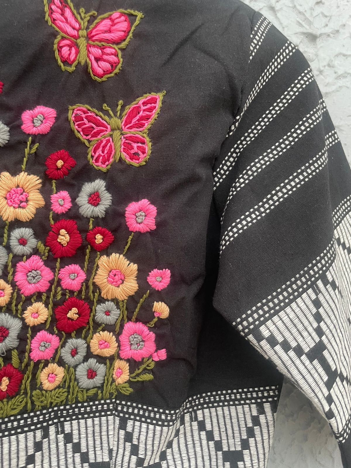 Cotton hand embroidered work designer blouse