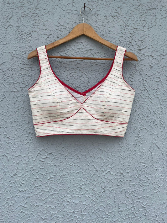 Cotton padded designer blouses