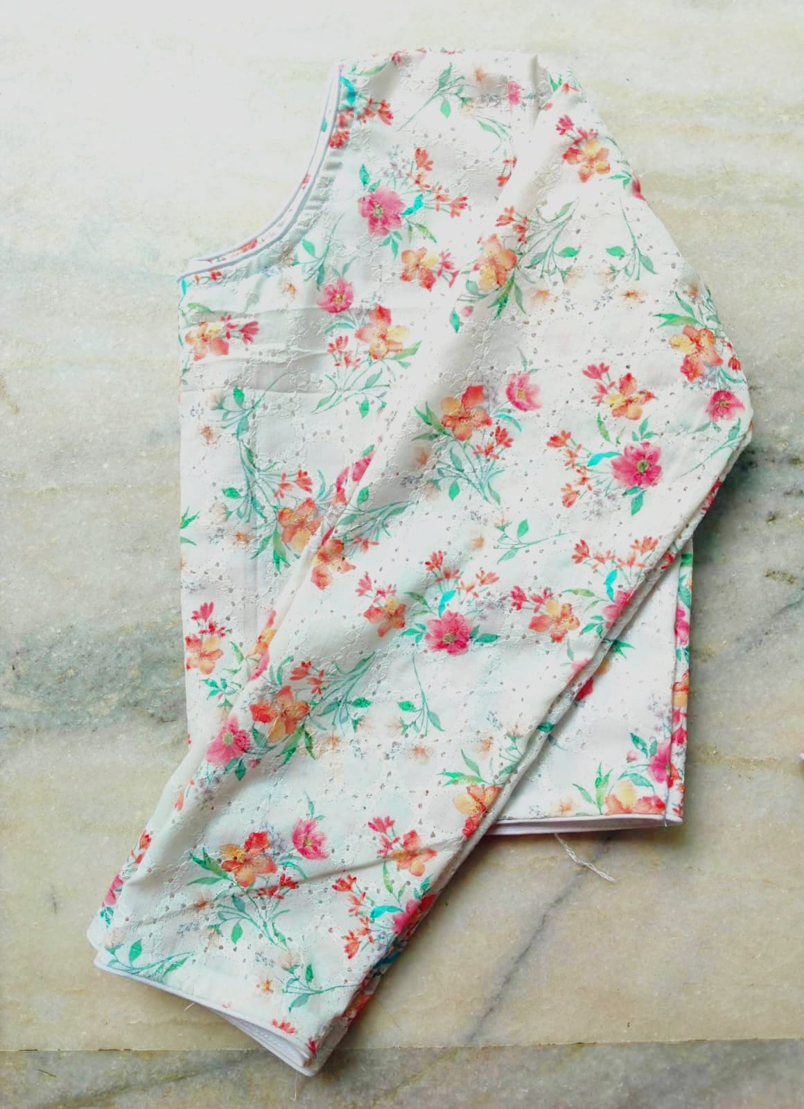 Hakoba printed work ready made blouse