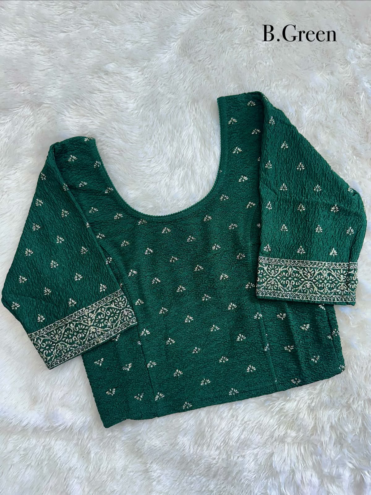 Crush Lycra stretchable ready made blouse