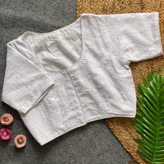 Pure Cotton Camric Hakoba ready made blouse