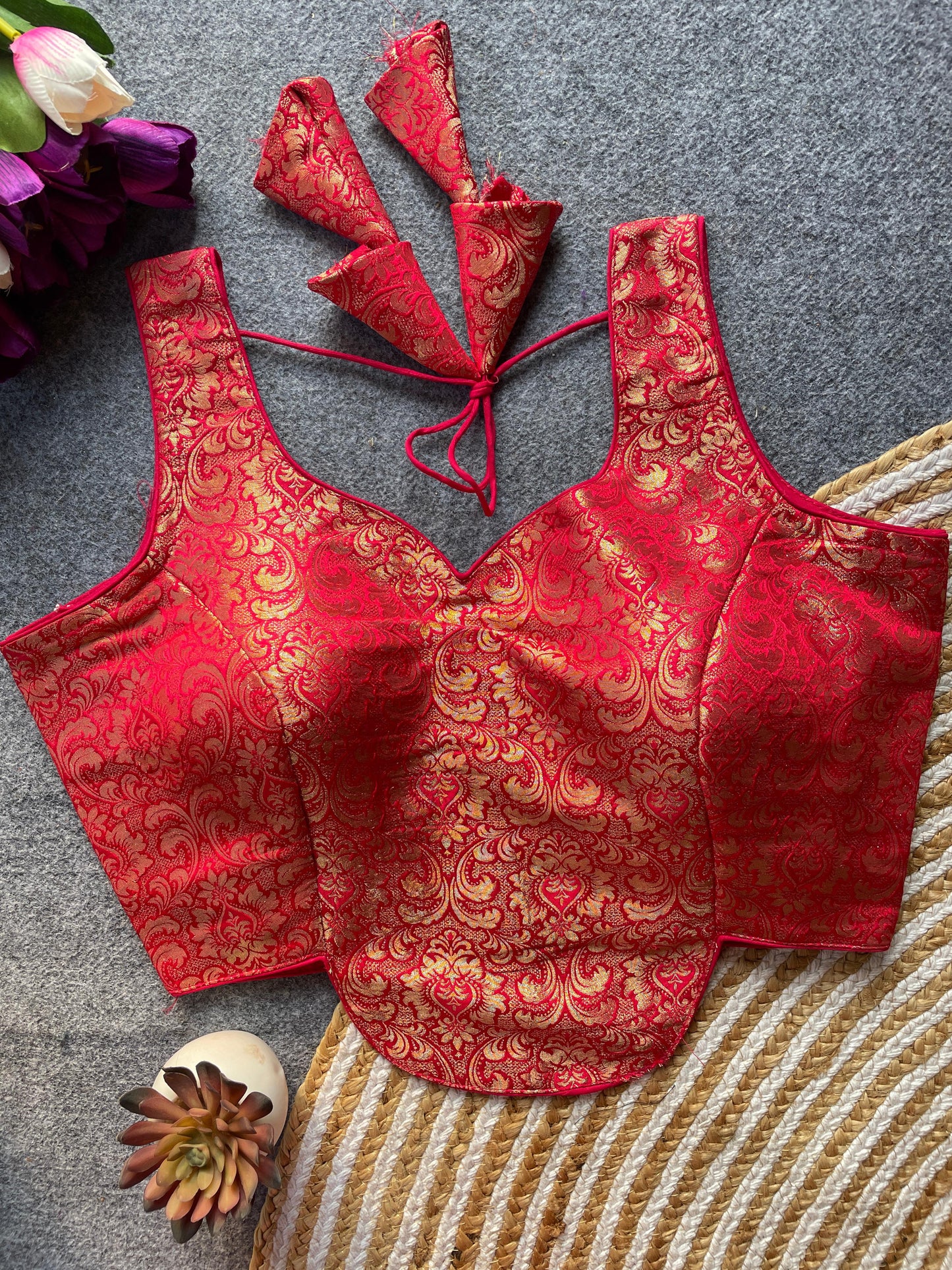 Heavy Jecard ready made blouse