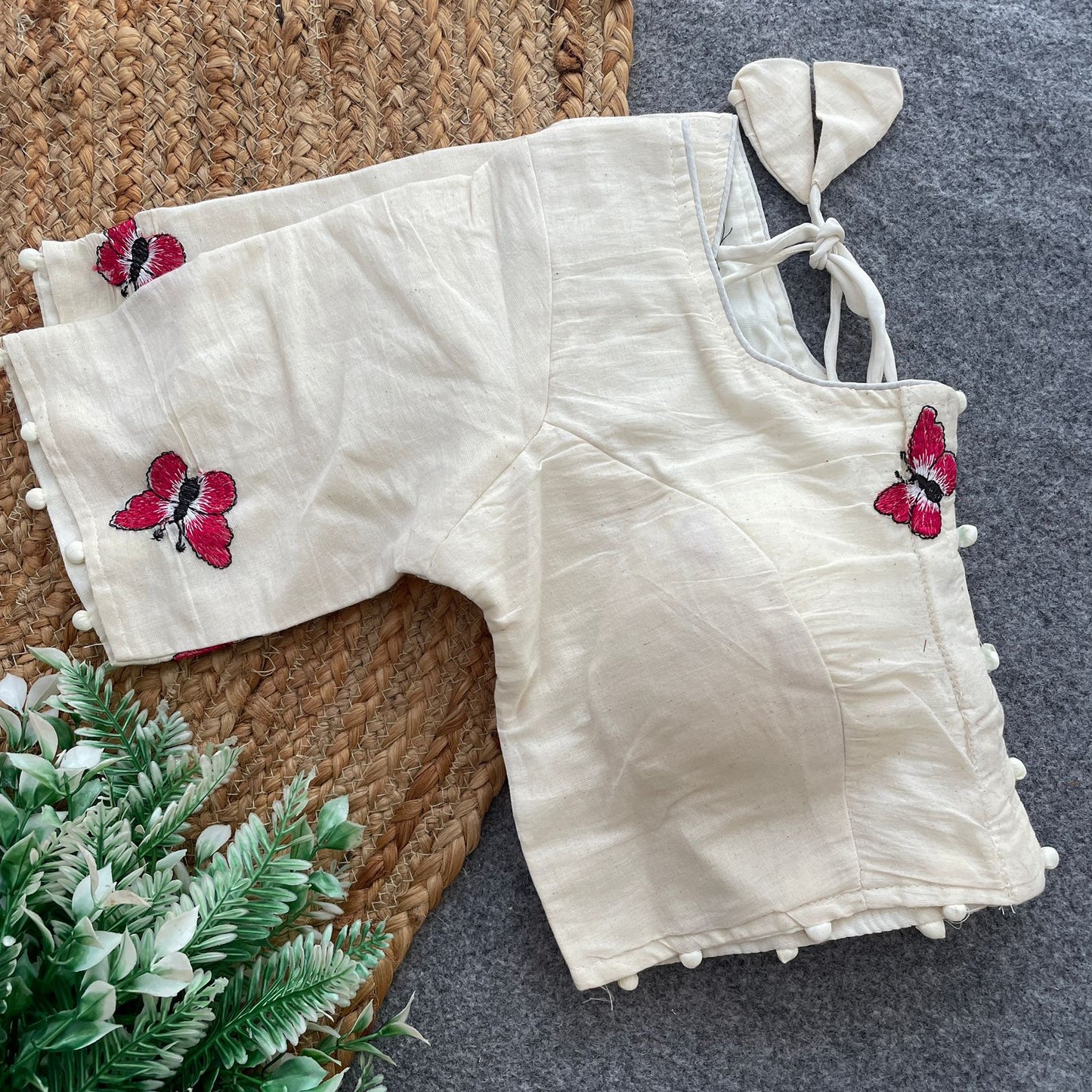 Pure Camric Cotton Diable ready made blouse
