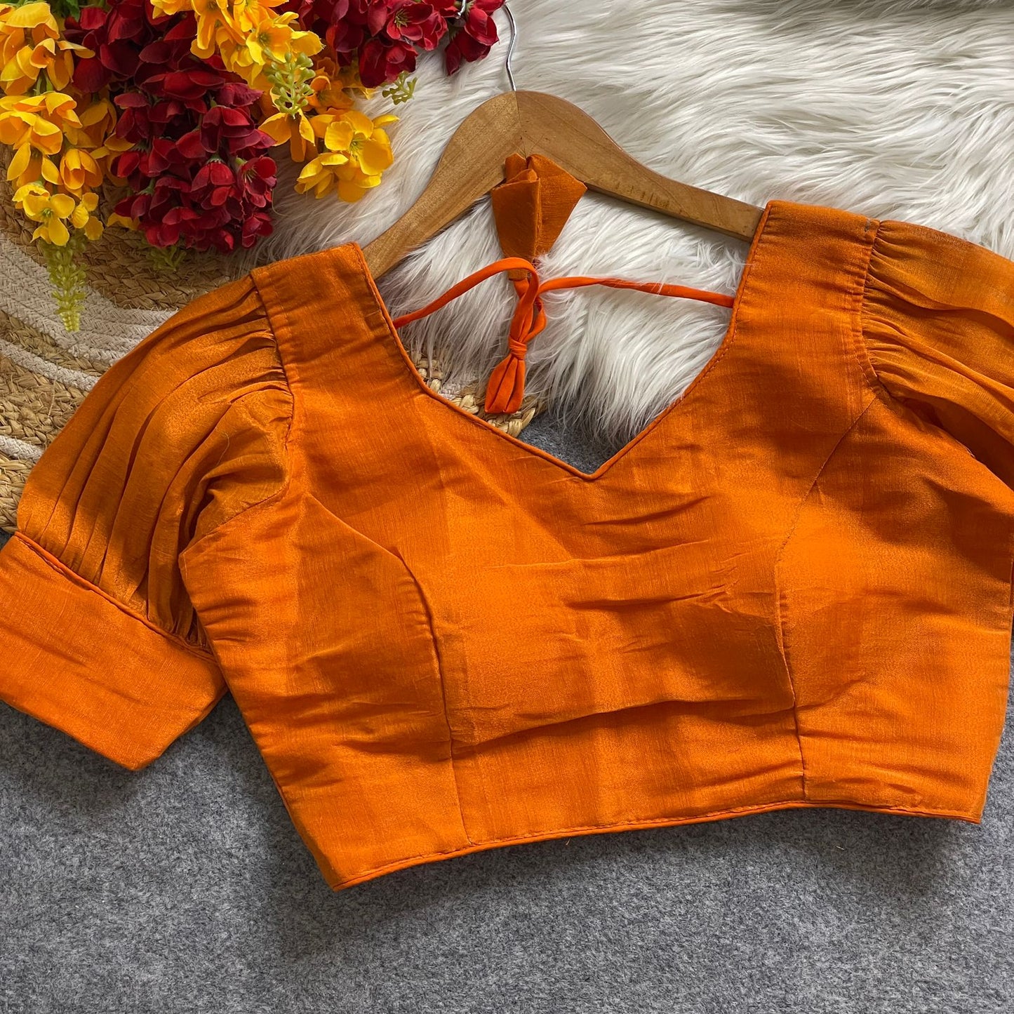 Pure Erode Silk Cotton ready made blouse