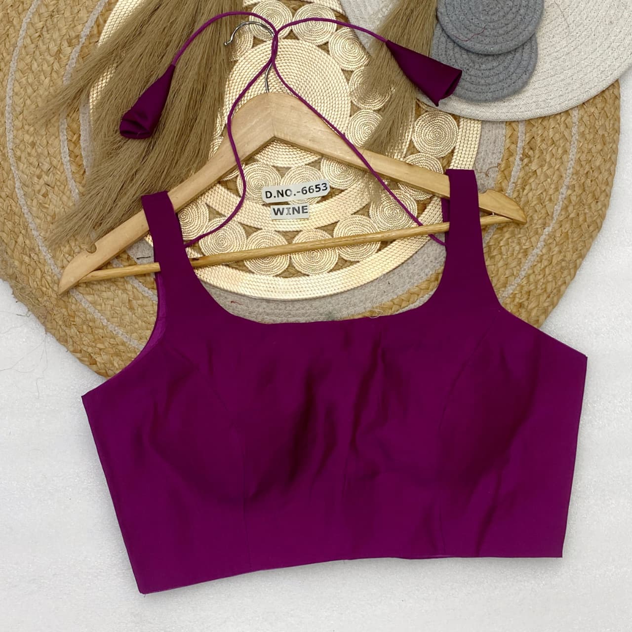 Cotton sleeveless ready made blouse