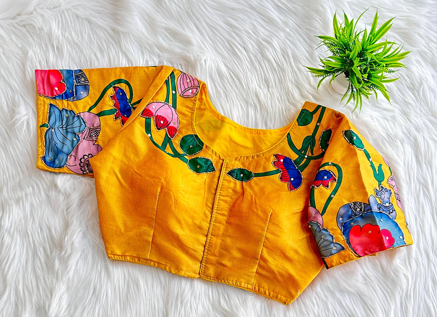 Pure silk fabric - premium ready made blouse