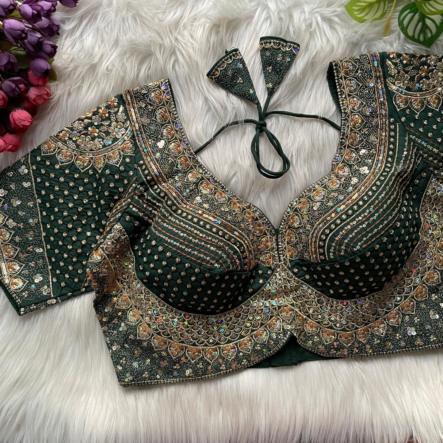 Heavy pure soft roman silk tricot fuising ready made blouse