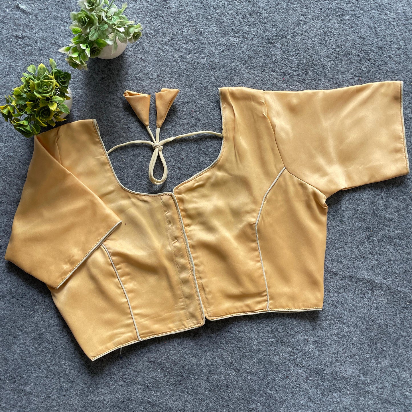Original Malai Sattin ready made blouse