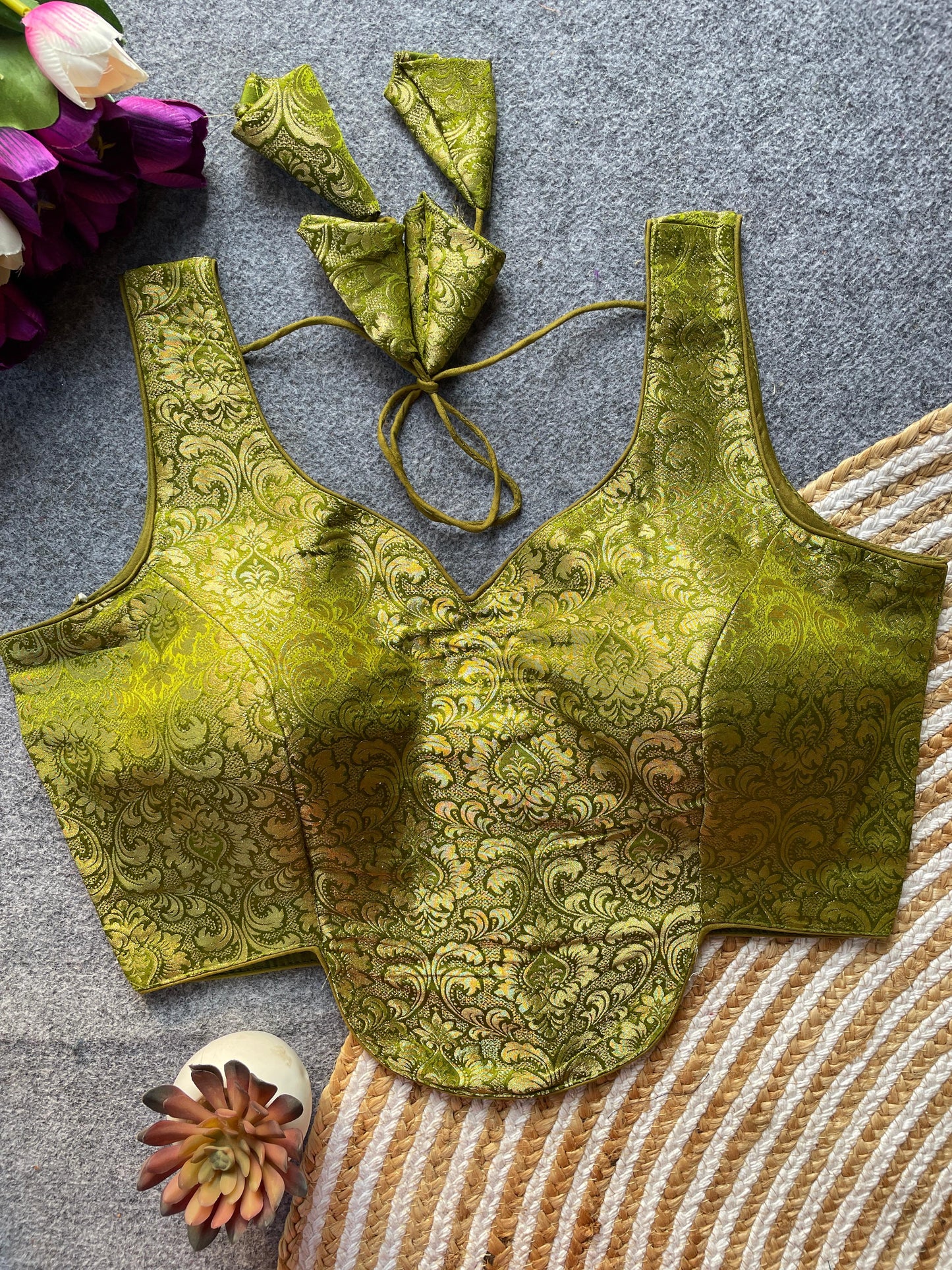 Heavy Jecard ready made blouse