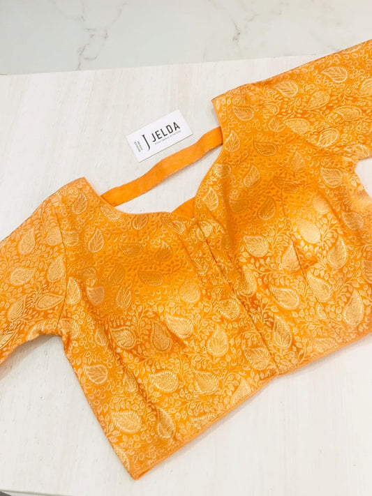 Banaras fabric ready made blouse