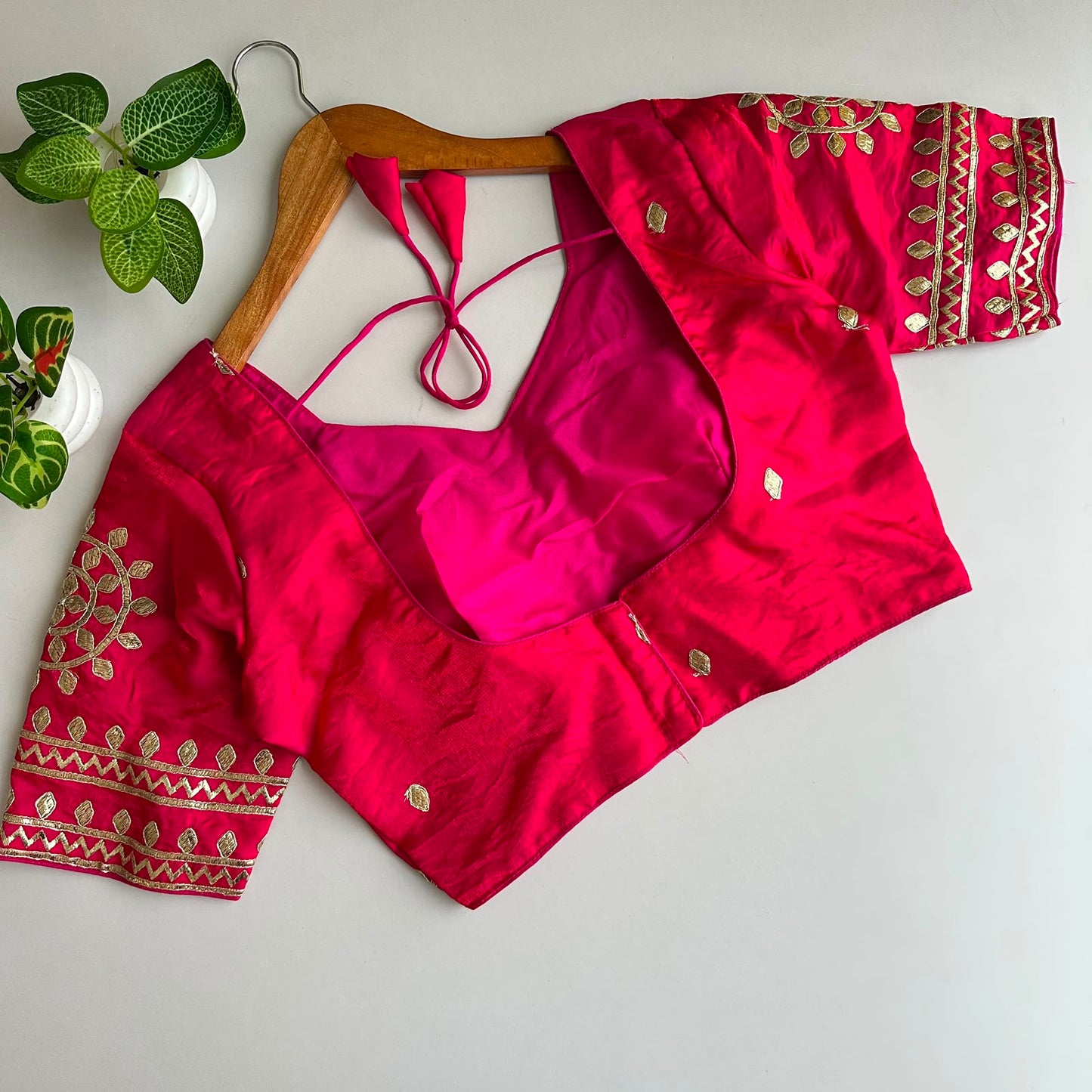 Original kachi Gota handwork ready made blouse