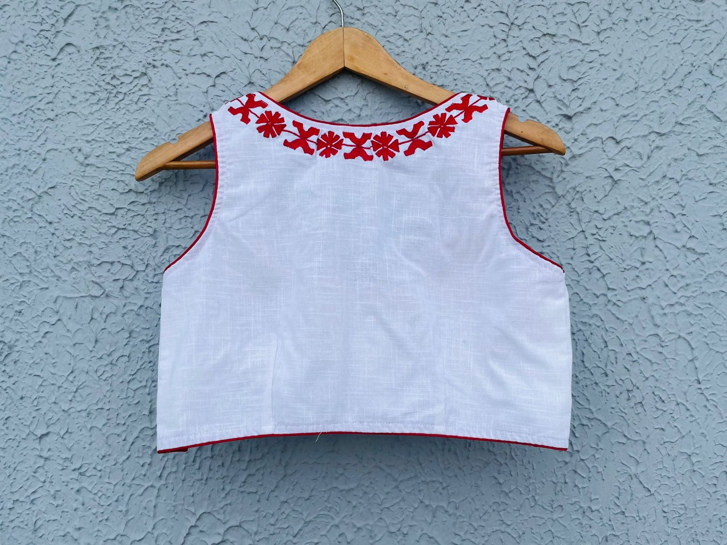 Cotton Embroidery Sleeveless - Premium Designer Blouse