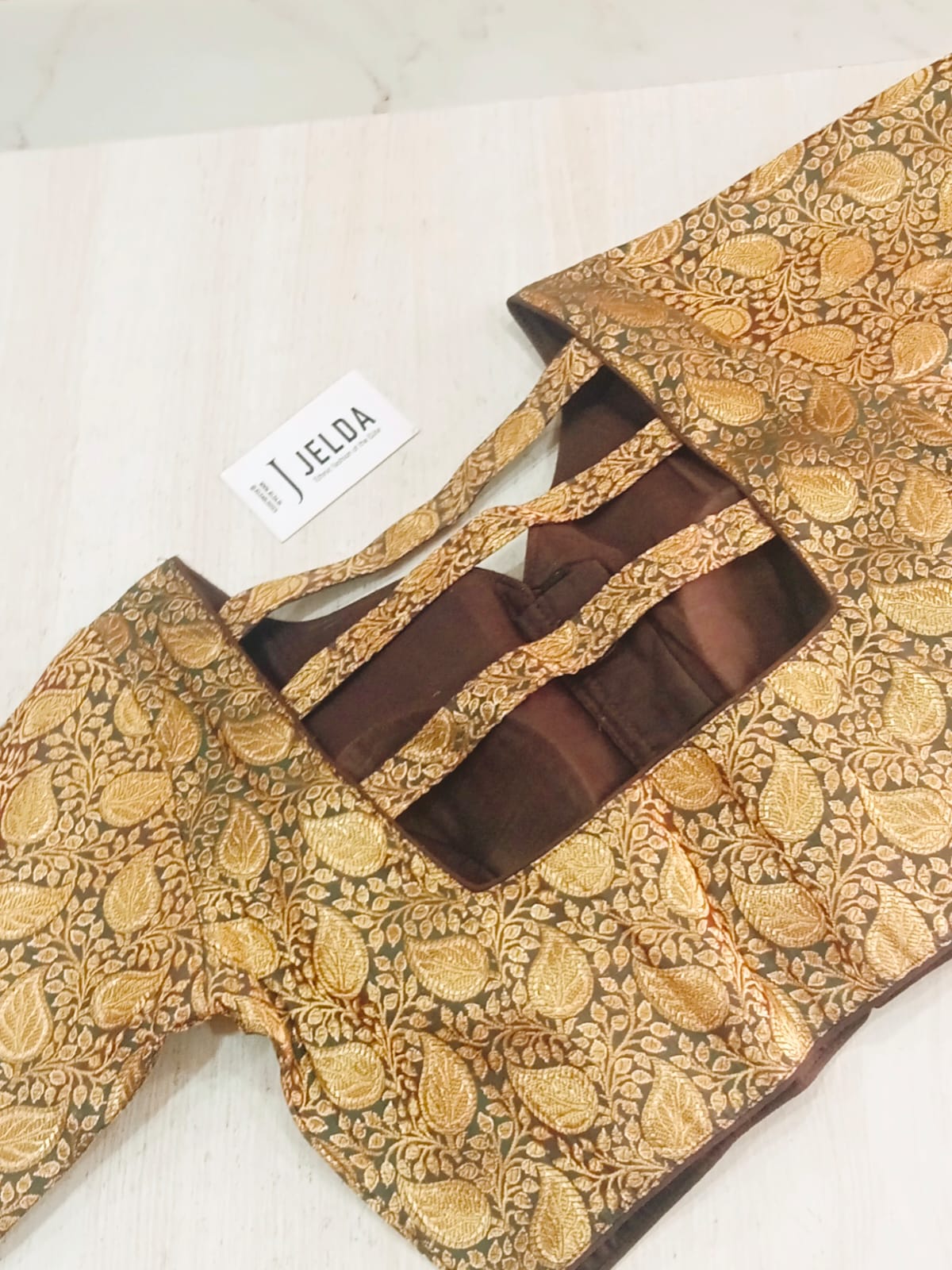 Banaras fabric ready made blouse