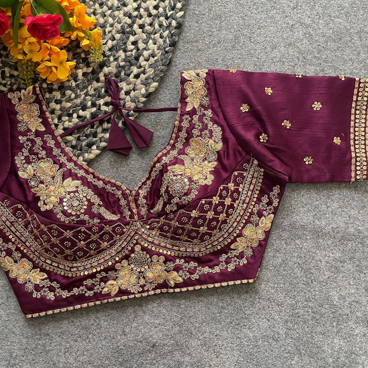 Heavy pure soft italian silk with tricot fuising ready made blouse