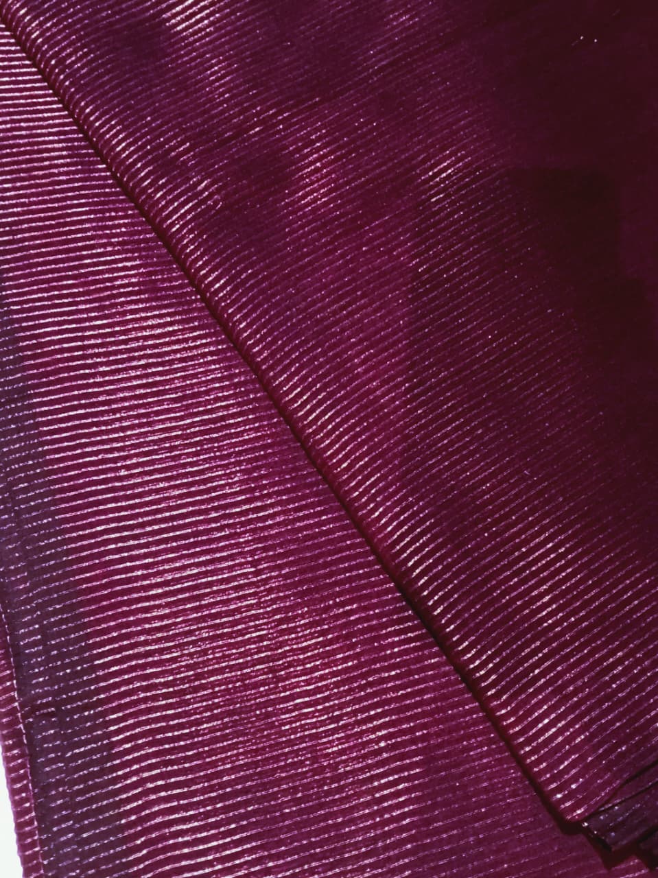 Handloom Tissue Mul Series: Metallic Stripes & Handcrafted Tassels