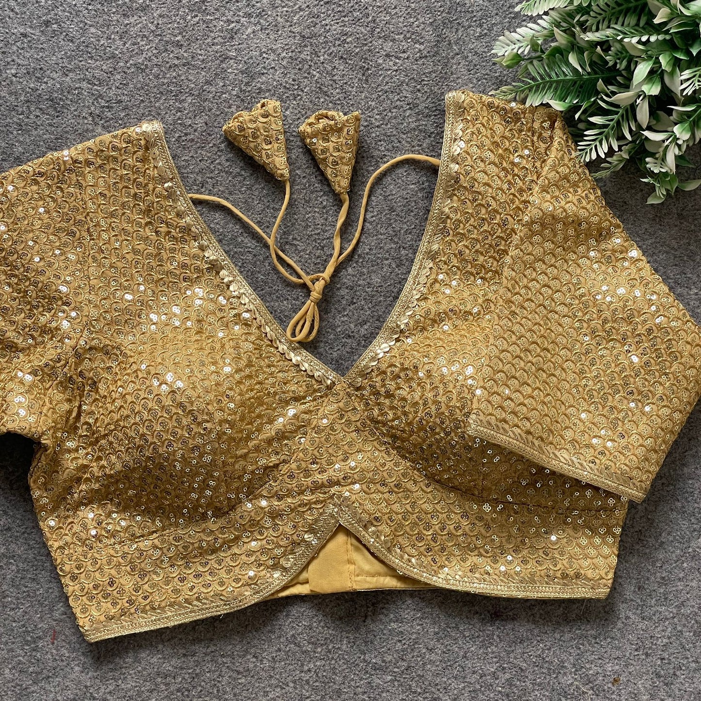 Heavy Embroidery & Sequins Work Ready Made Blouse