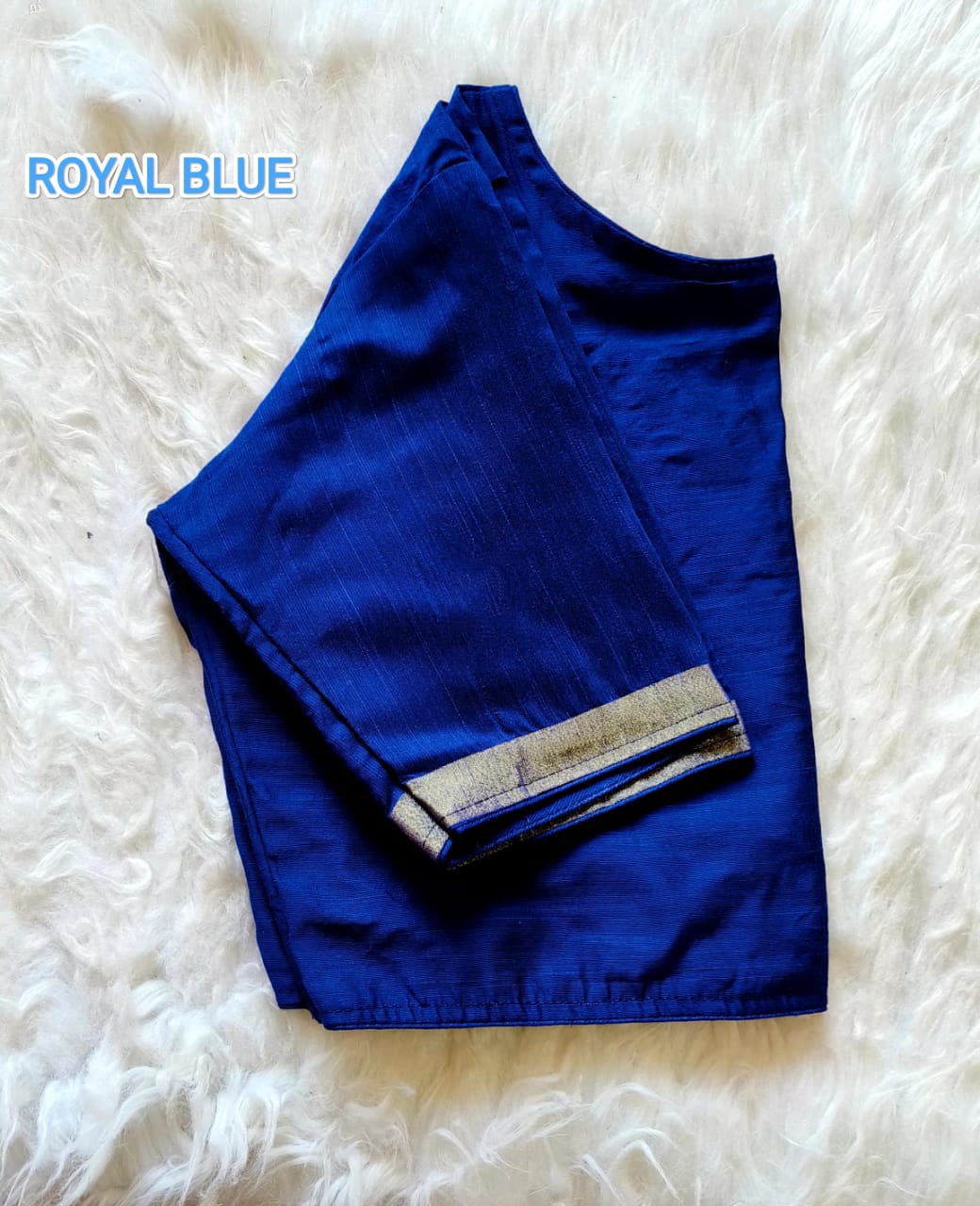 Ghicha silk boatneck ready made blouse
