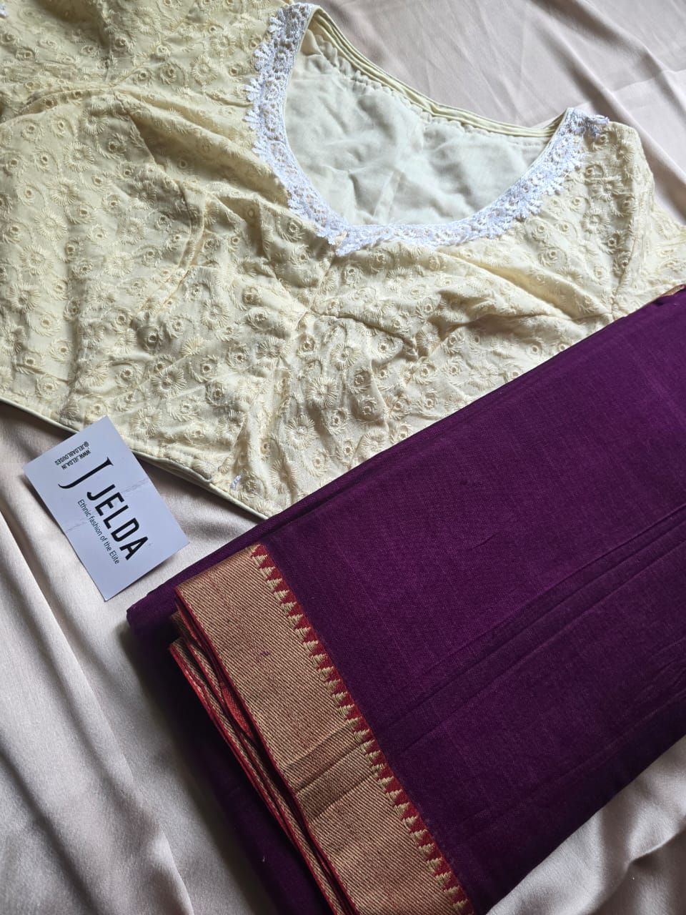 Pure Mercedes Cotton Saree