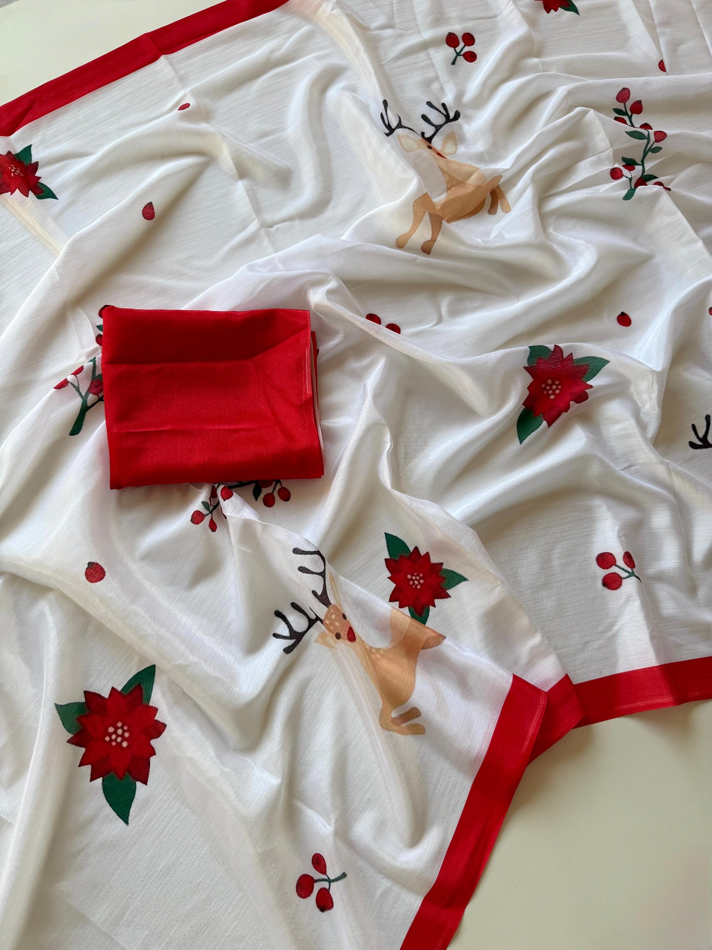 Exclusive soft shinon saree