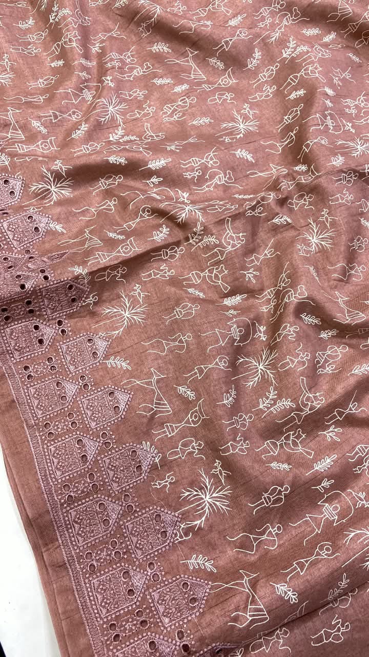 Soft & luxurious Tussar Silk saree