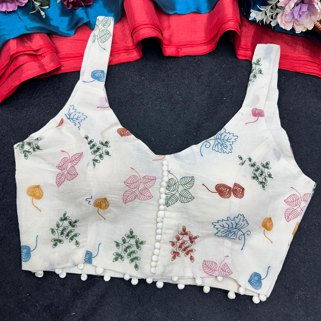 presenting original camric cotton ready made blouse