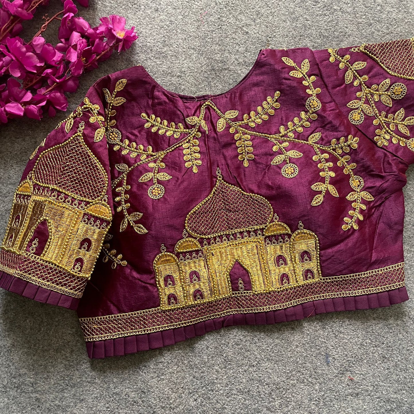 Fentam silk ready made blouse