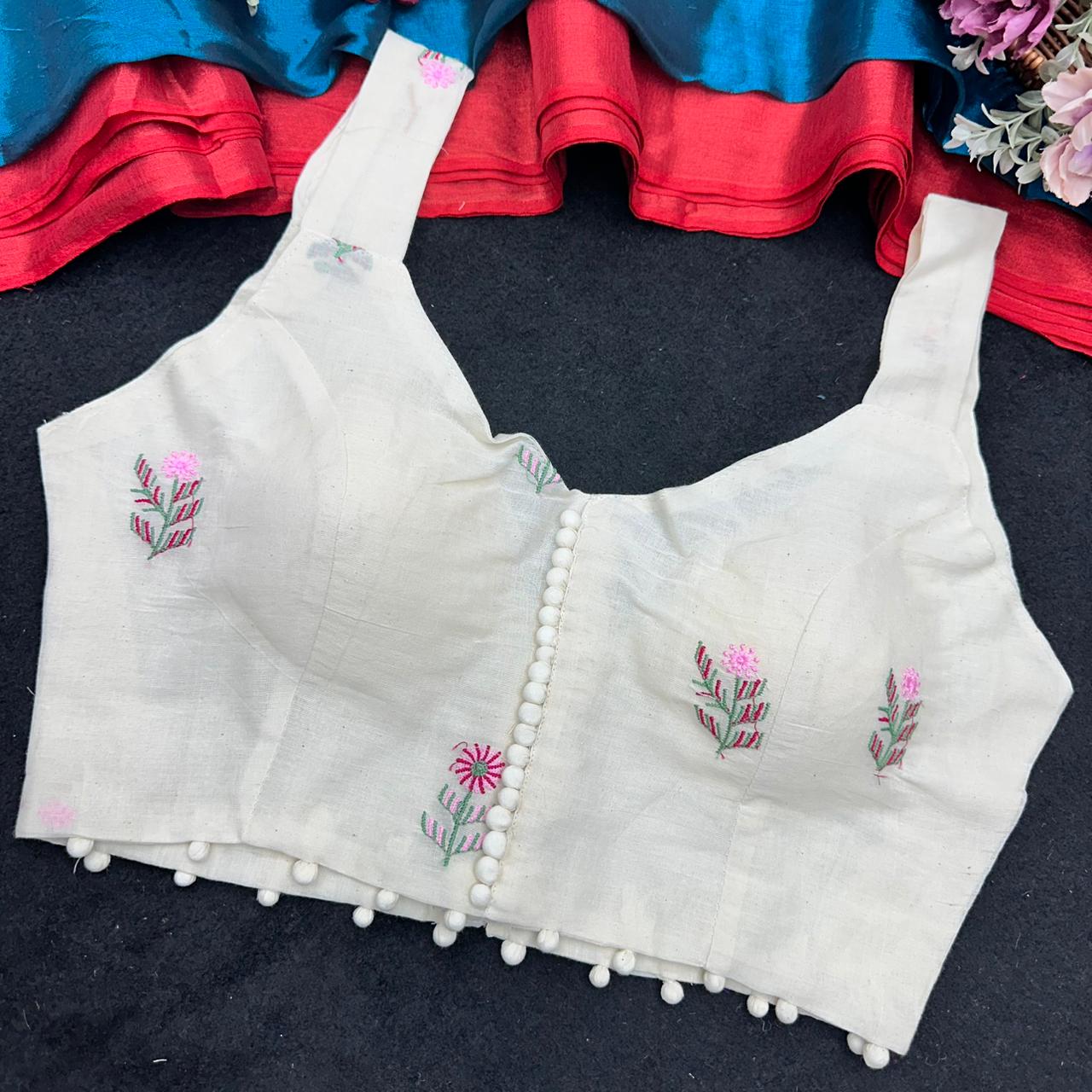 presenting original camric cotton ready made blouse