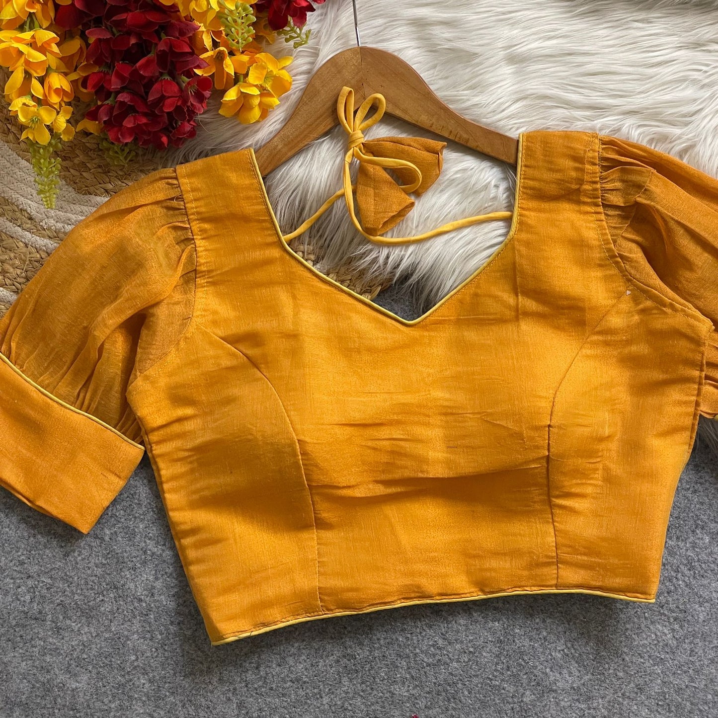 Pure Erode Silk Cotton ready made blouse