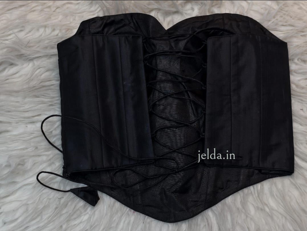 Pure silk corset custom made blouse