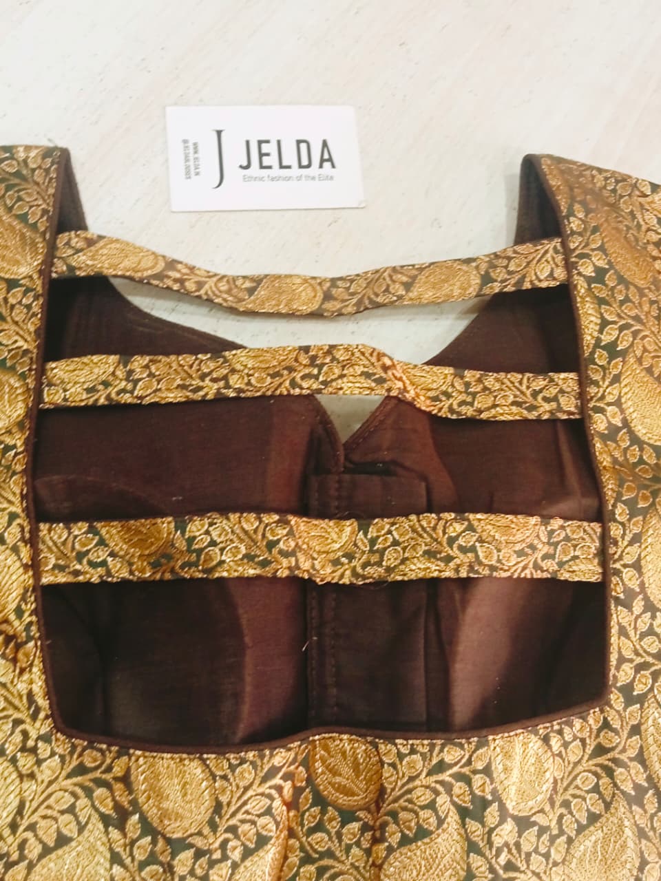 Banaras fabric ready made blouse
