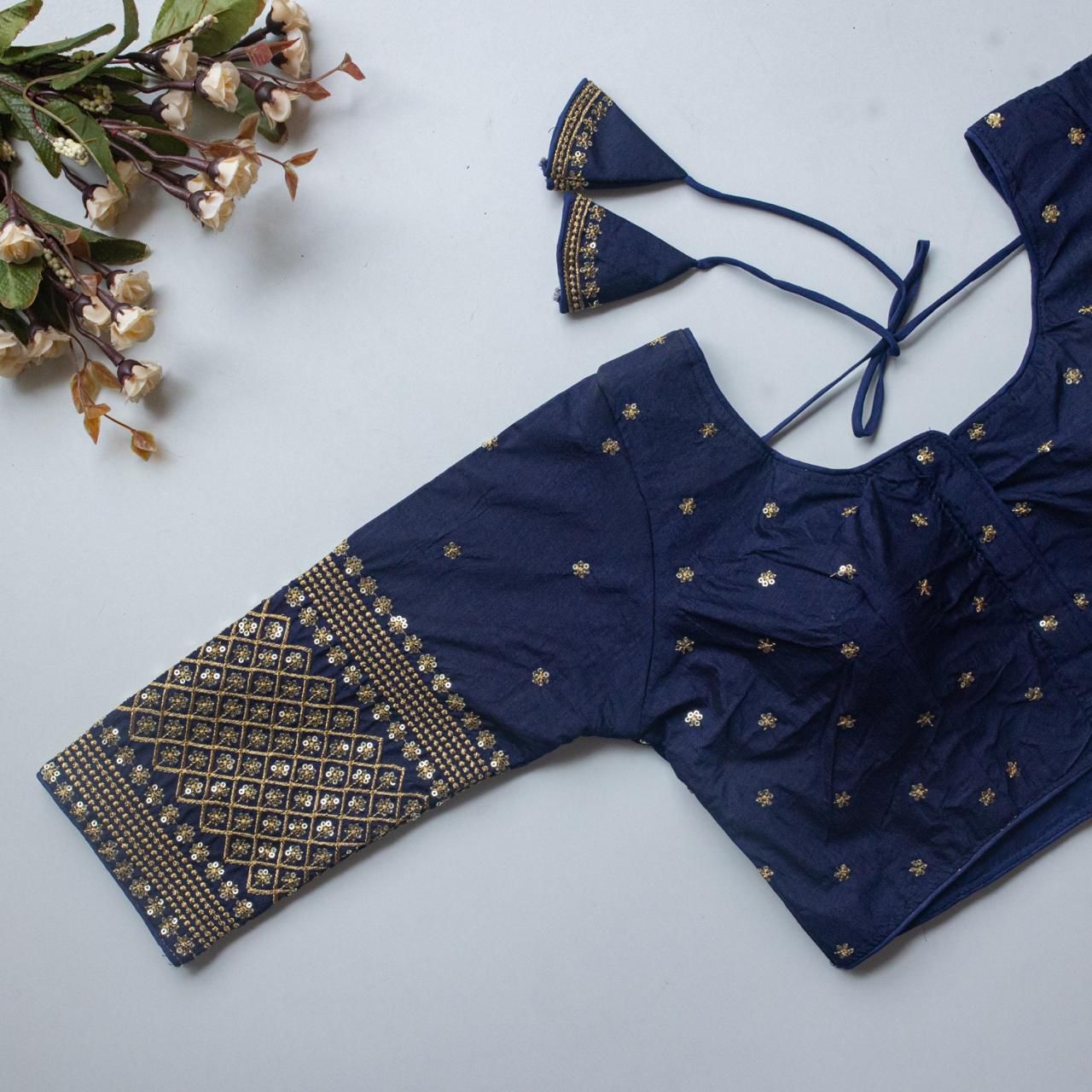 Vichitra silk ready made blouse