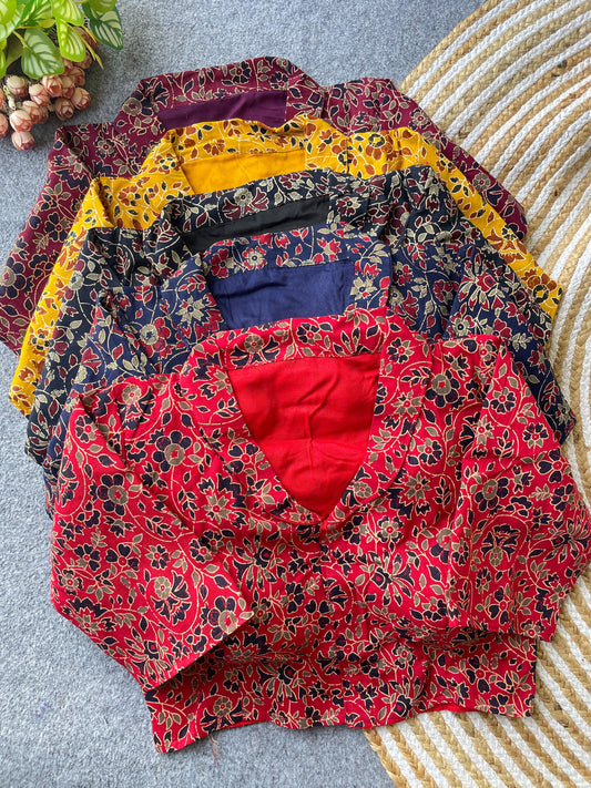 Pure Cotton Ajrakh ready made blouse