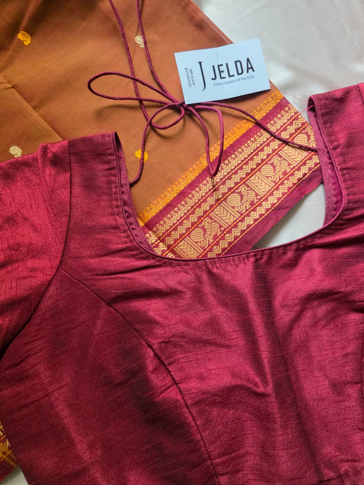 Elegant pure kanchi Cotton thread border saree