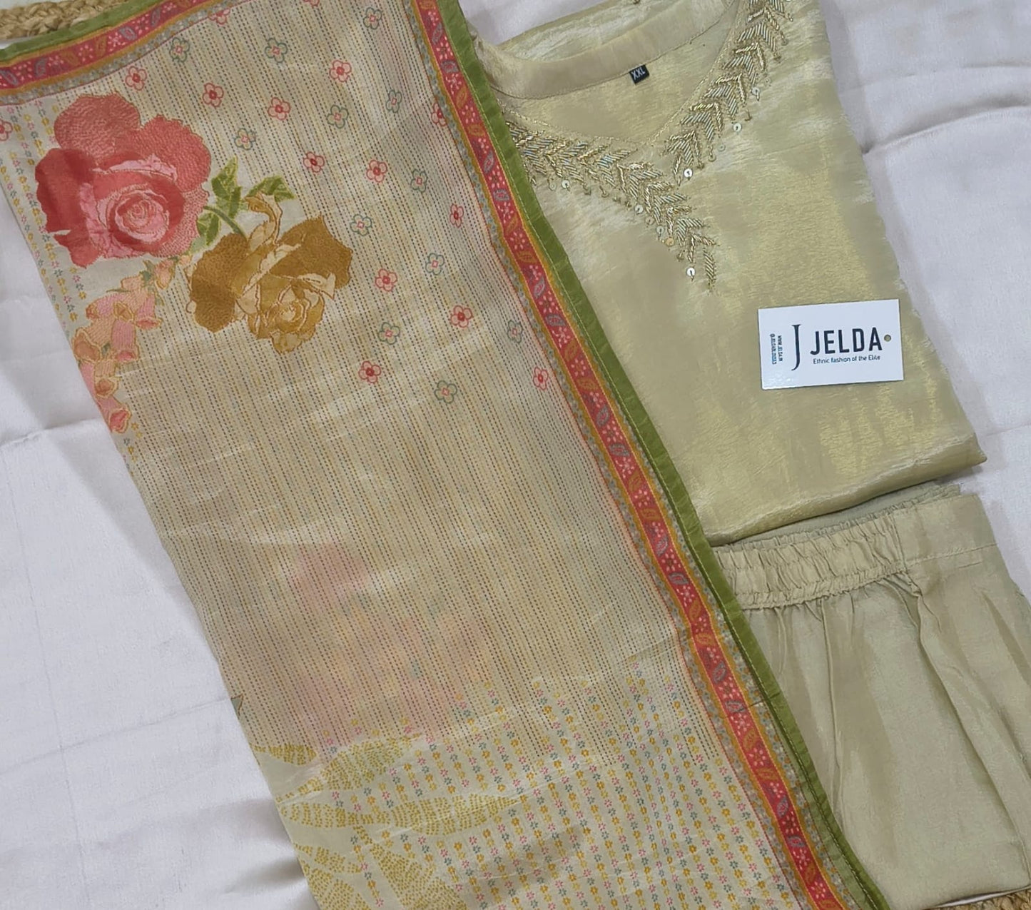 Exclusive pearl and jumki work salwar suit