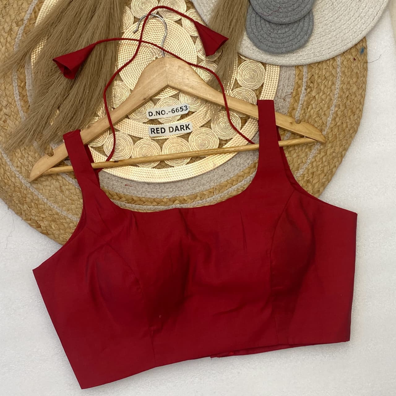 Cotton sleeveless ready made blouse