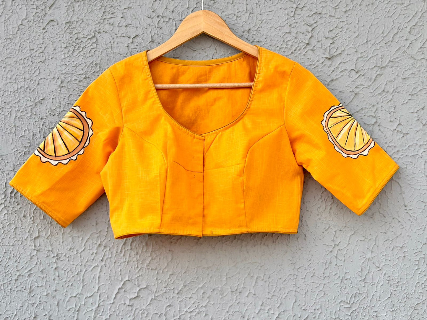Cotton handpainted designer blouse