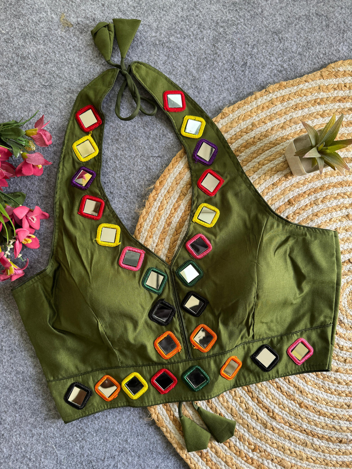 Satin silk ready made blouse