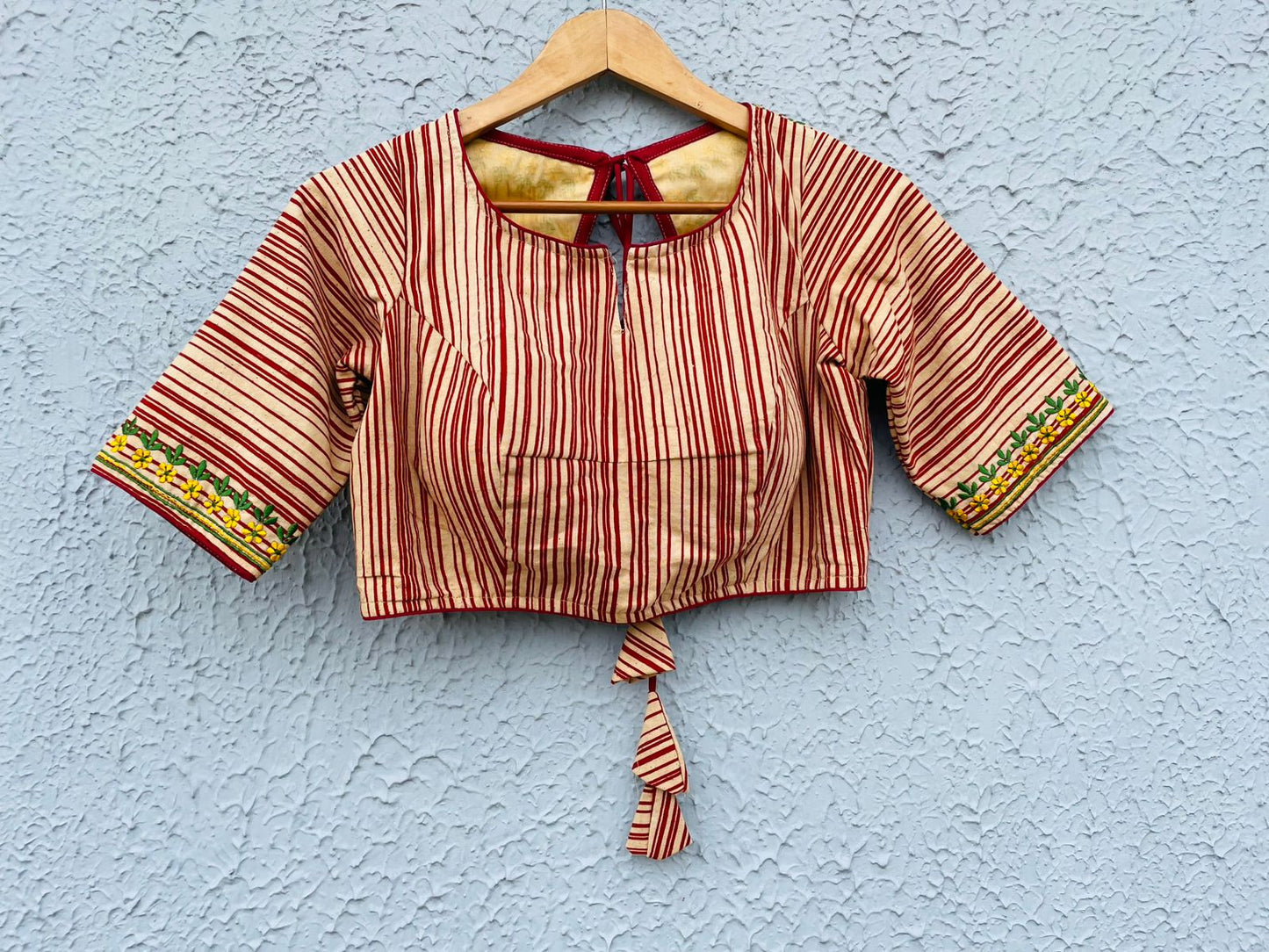 Cotton embroidered designer blouses