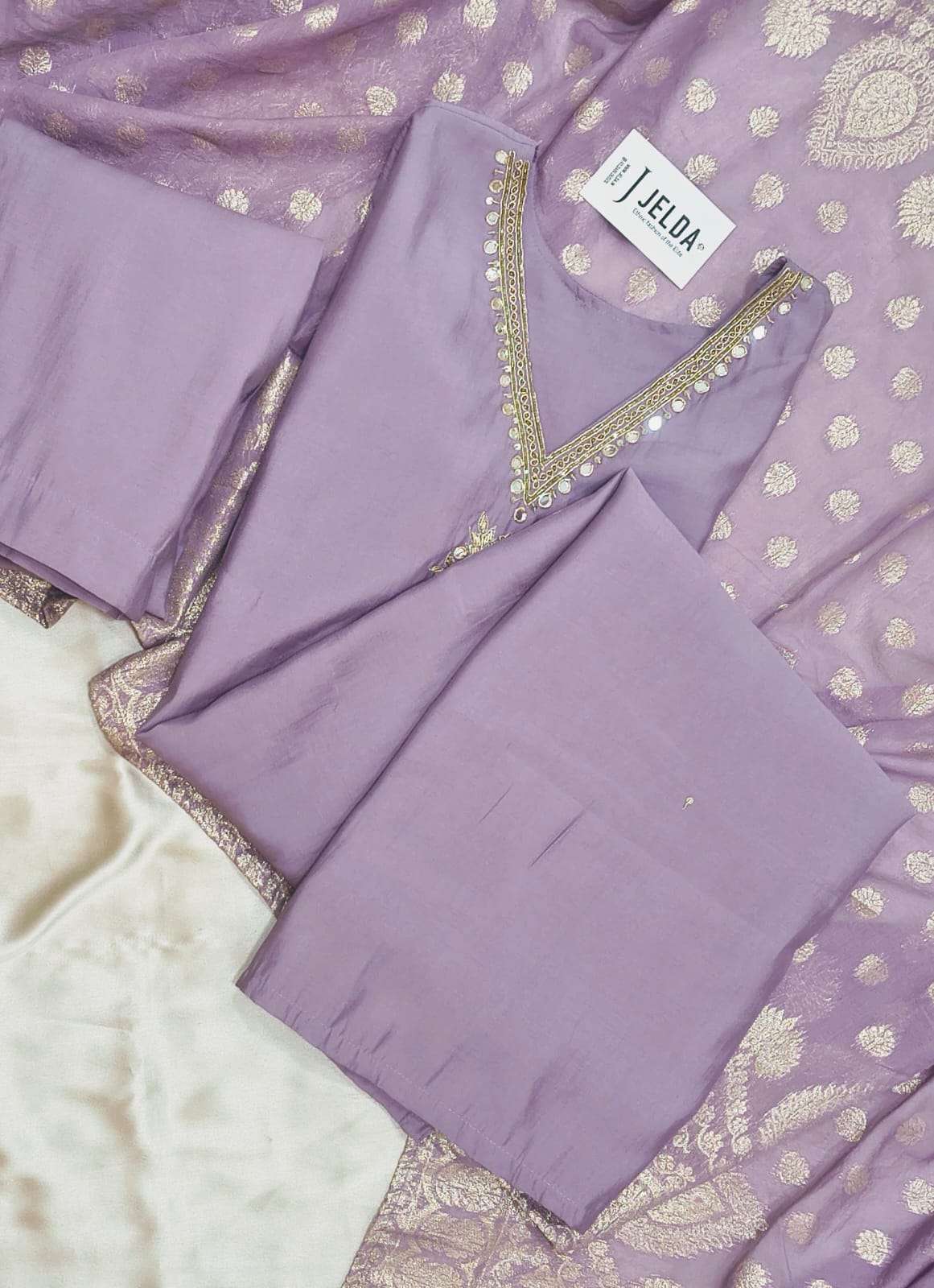 Zari work salwar suit