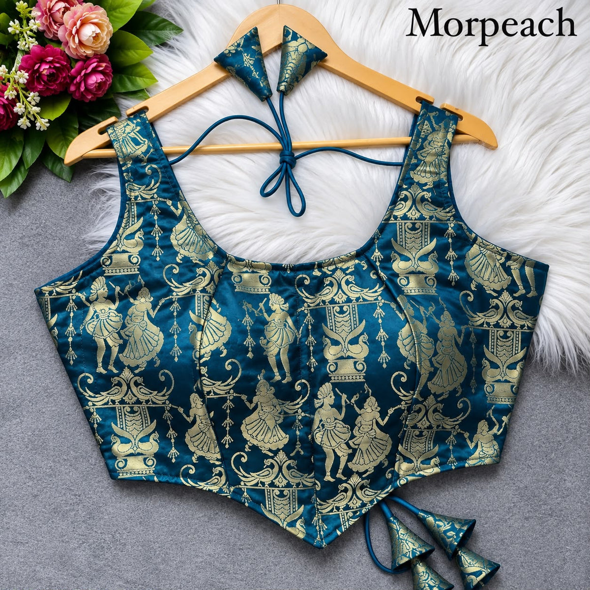 Heavy King Khab Banarasi With Tricot Fuising ready made blouse