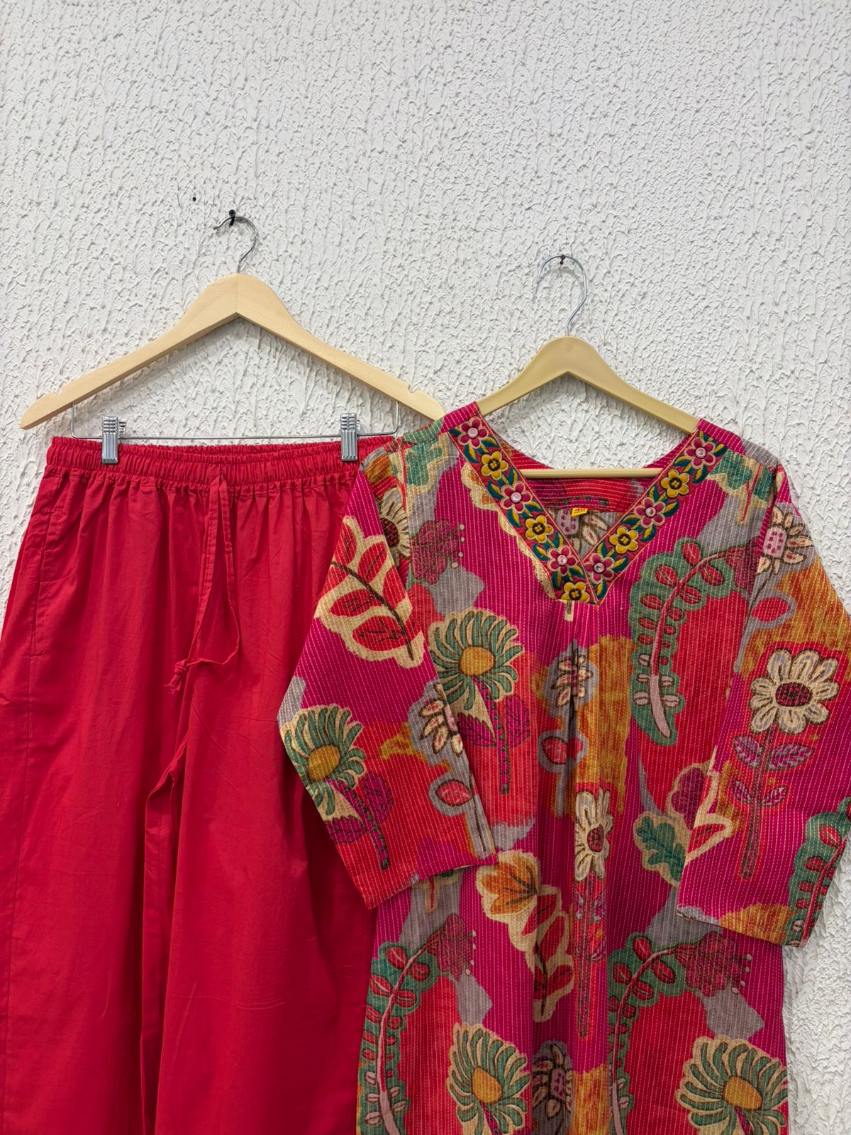 Cotton printed work 2 pieces suit