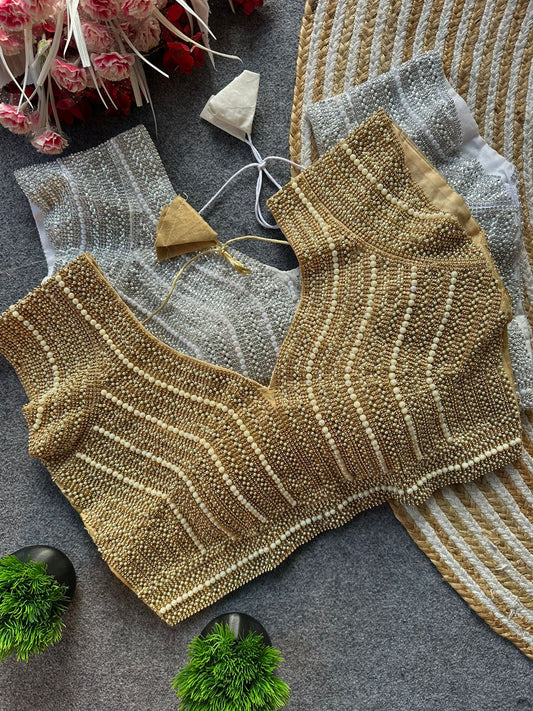 Pure handwork ready made blouse