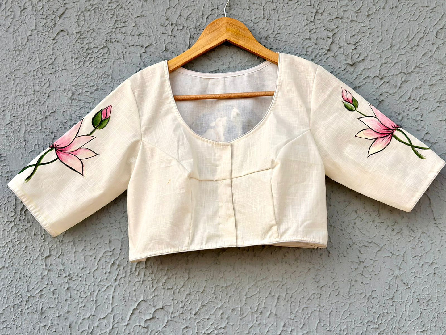 Cotton handpainted designer blouse