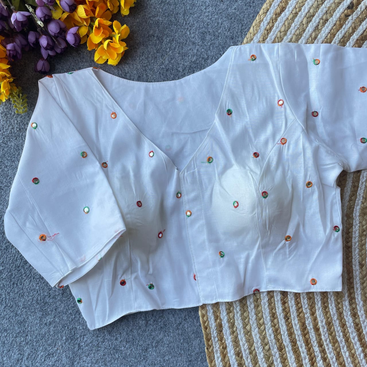 Pure Reyon Cotton ready made blouse