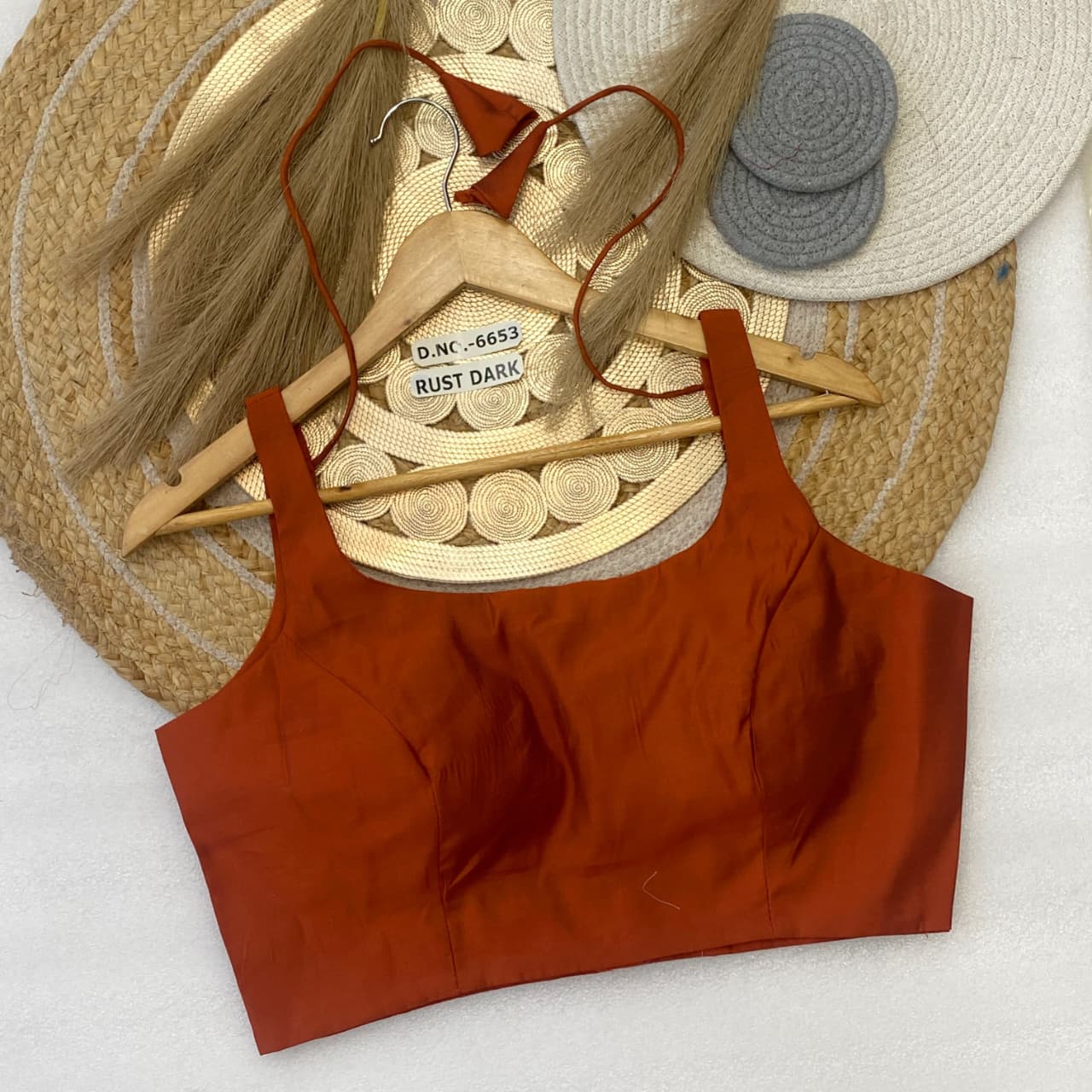 Cotton sleeveless ready made blouse