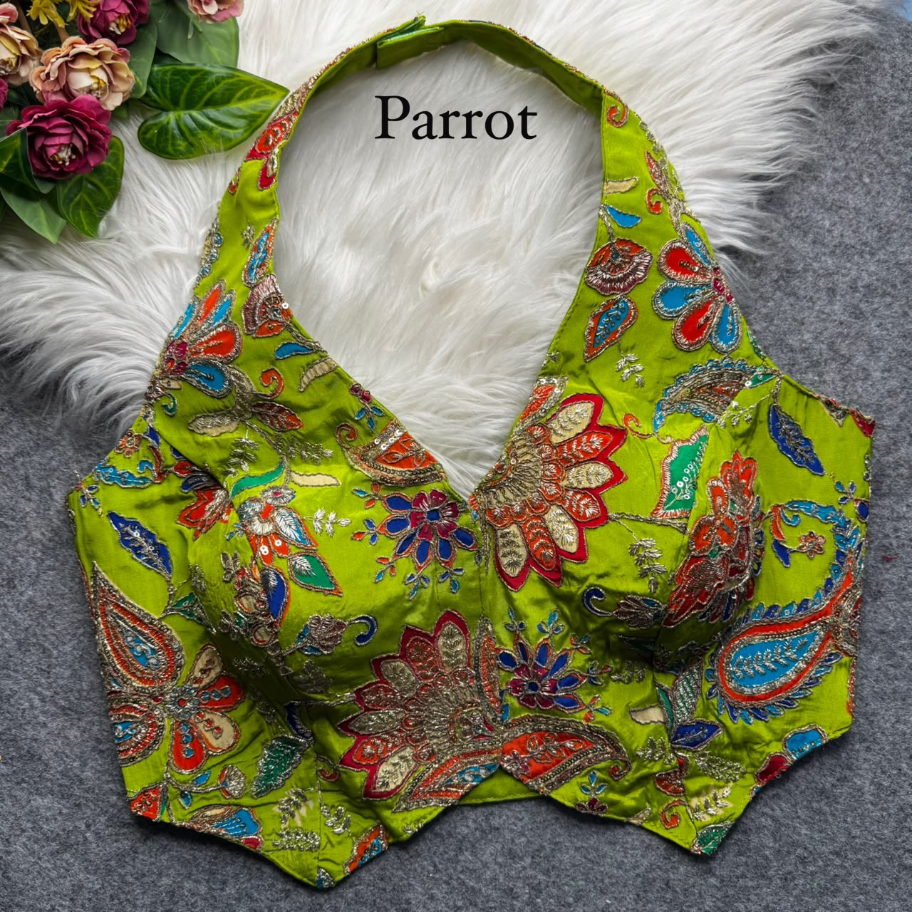 Heavy Position Work ready made blouse