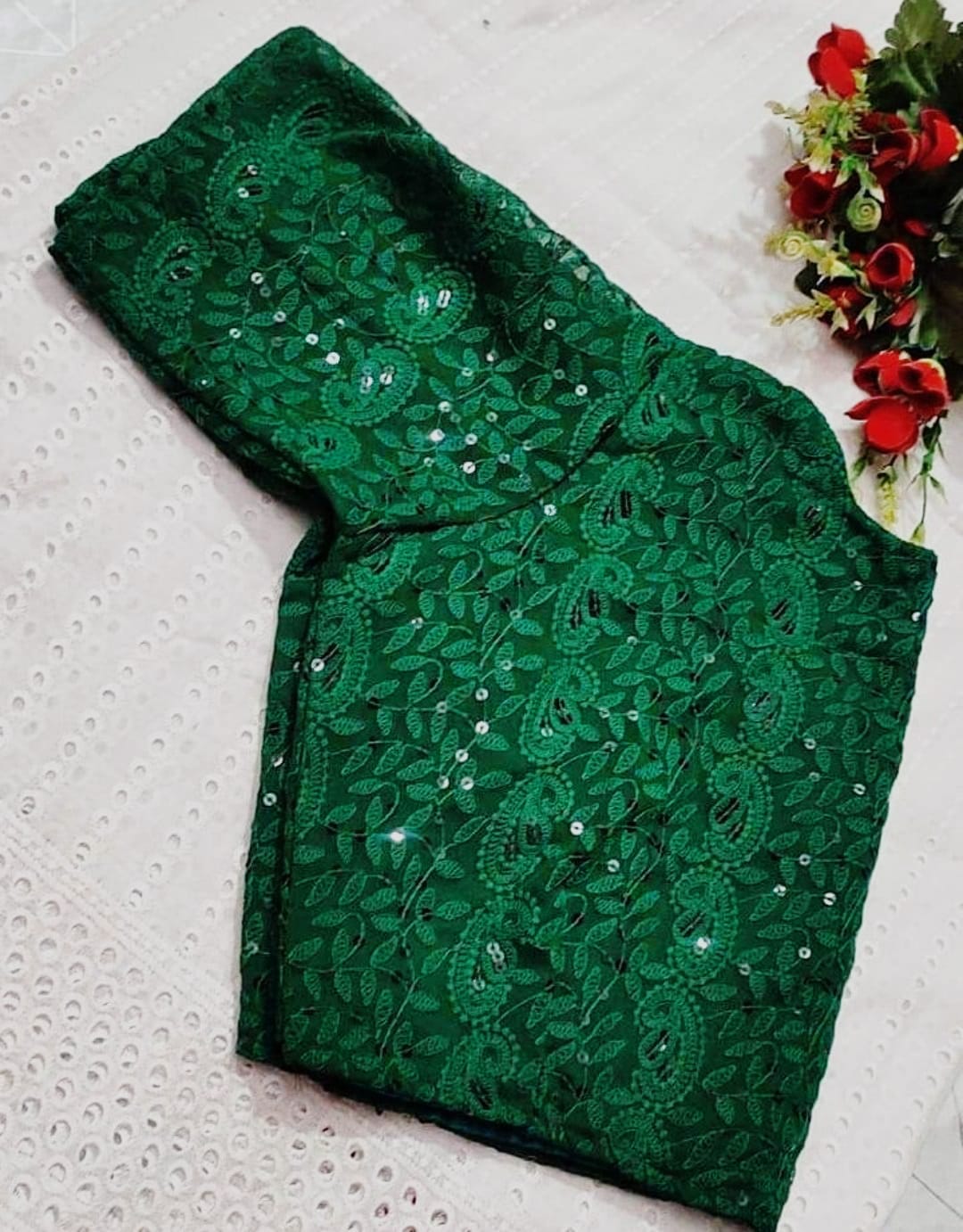 Chikonkari ready made blouse