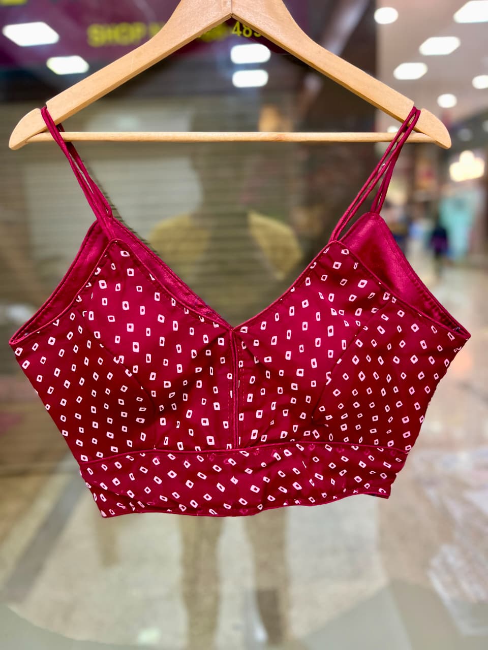 Bandhni special spaghetti noodles bandhni print fancy ready made blouse