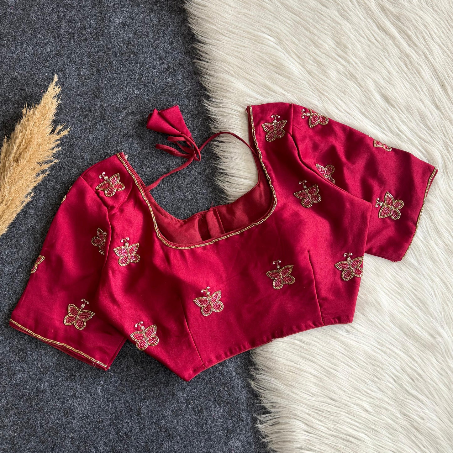Beautiful handwork ready made blouse
